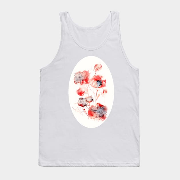 Red poppies Tank Top by Alla_LSK